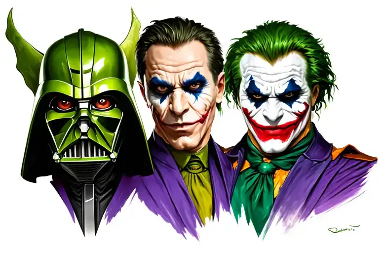 Dr Facillier Green Goblin Darth Vader Tai Lung Joker