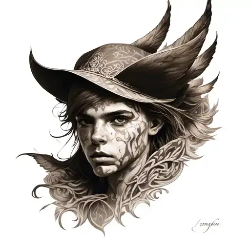 Realism Tattoo Of A Brave