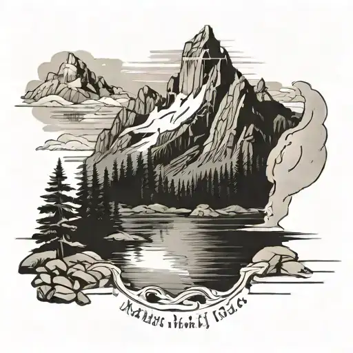 Bible Verse Matthew 19 26 With Mountains And A Lake