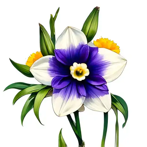 Larkspur Daffodil Lilly
