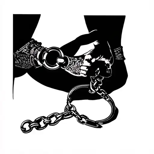 Handcuffed Beautiful Slut