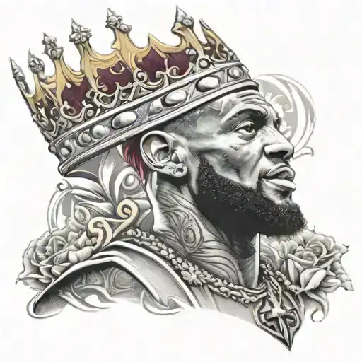 Lebron James With A Crown