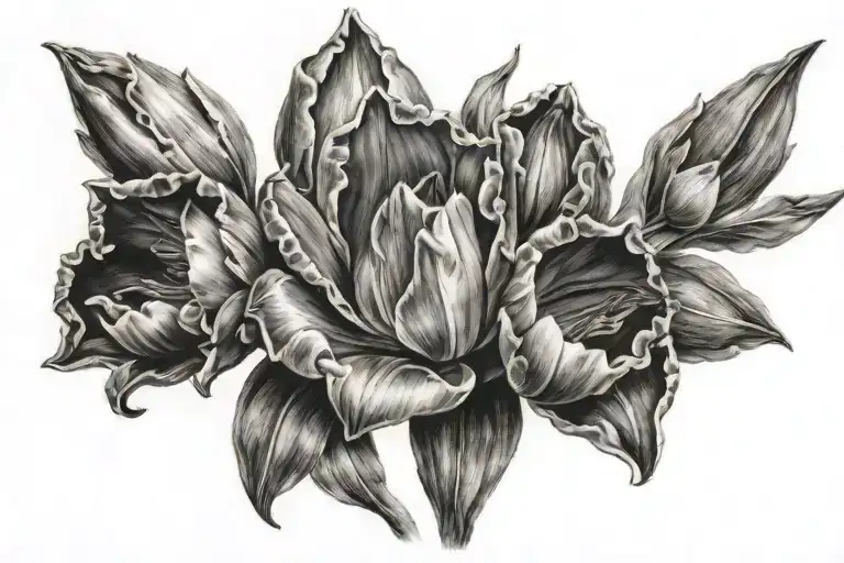 Tullip And Fire Dradon