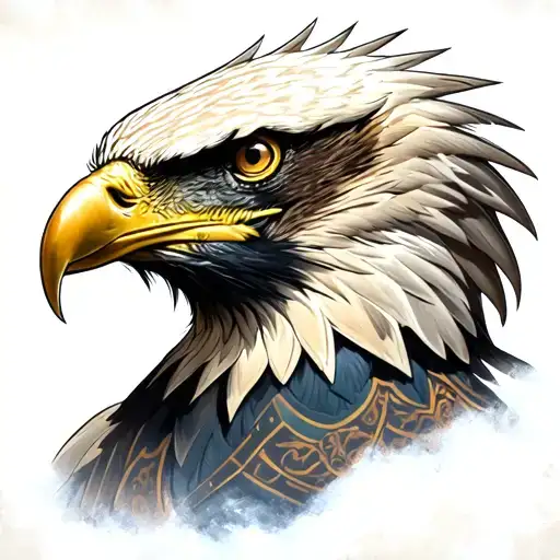 Gladiator And Eagle Merged Together