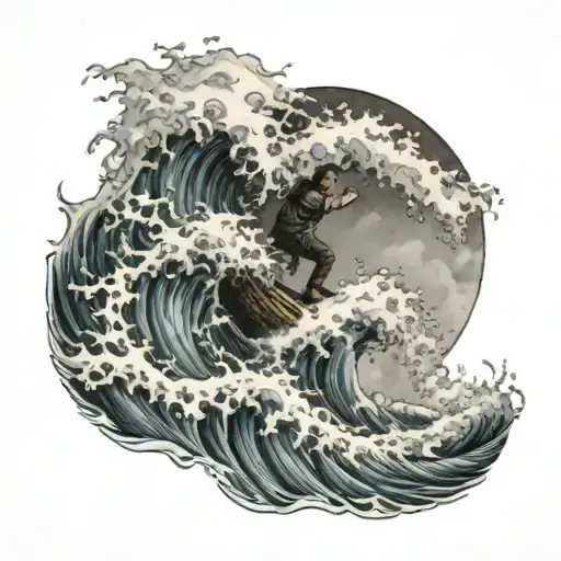 Serphist Riding The Wave Crashing