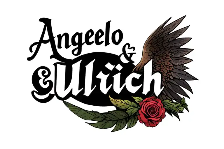 Angelo & Ulrich Name Written
