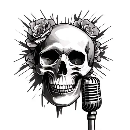 Skull And Microphone