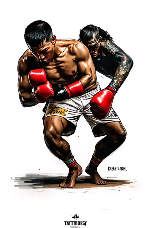 Muaythai Knee Strike