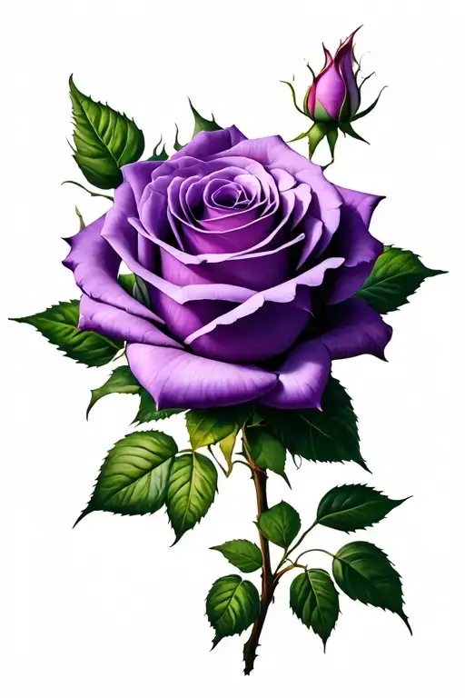 Single Purple Rose