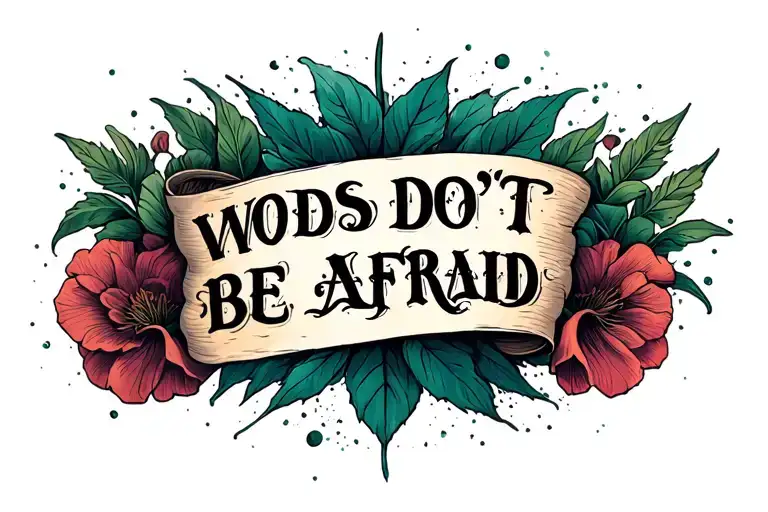 Words Don't Be Afraid