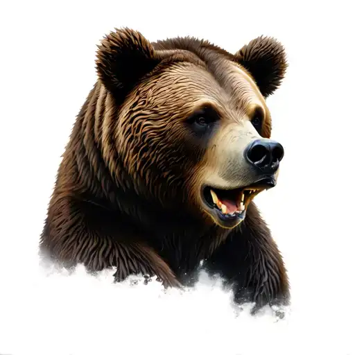 Bear With A Phonix Birth From Ash