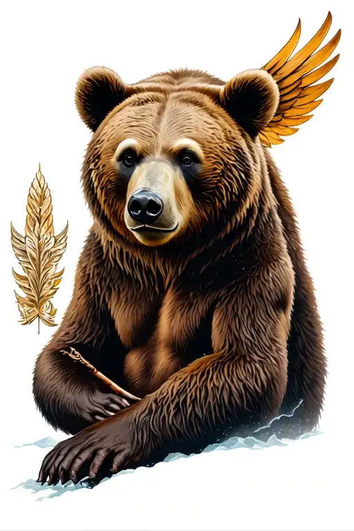 Bear With A Phonix Rising