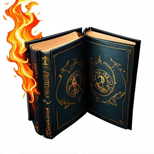 Burning Book And Music