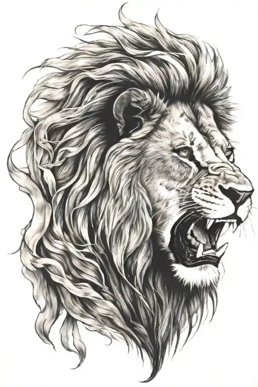 Lion Roaring