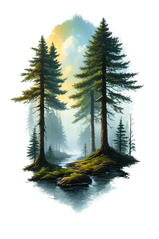 Forest In The Background