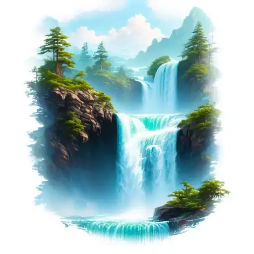 Surreal Waterfall