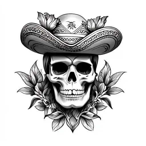 Mexican Mariachi Skull