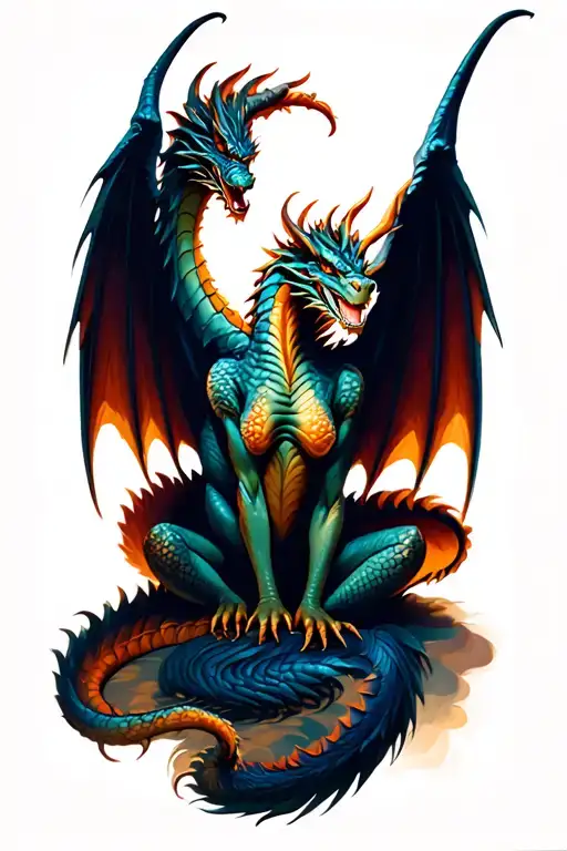 Dragon Wings Sitting