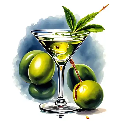 Martini With Olive