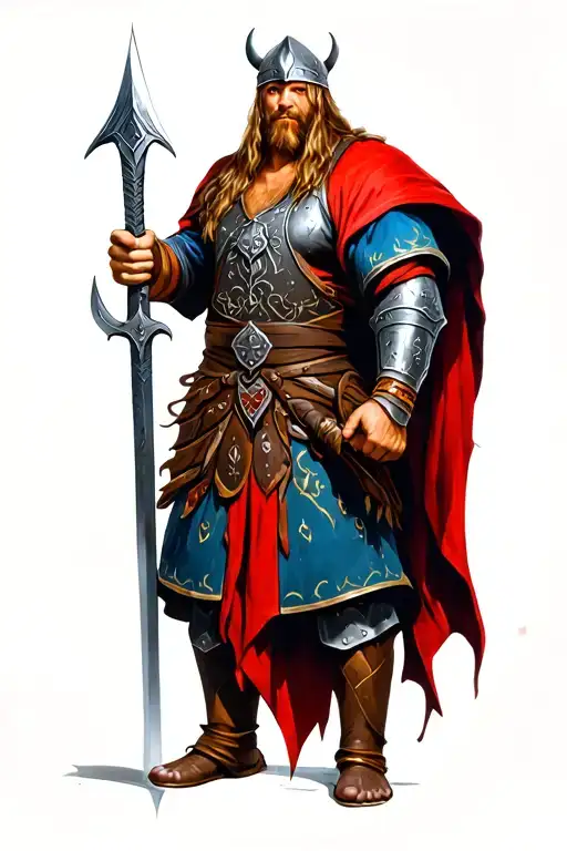 Viking Warrior Wielding