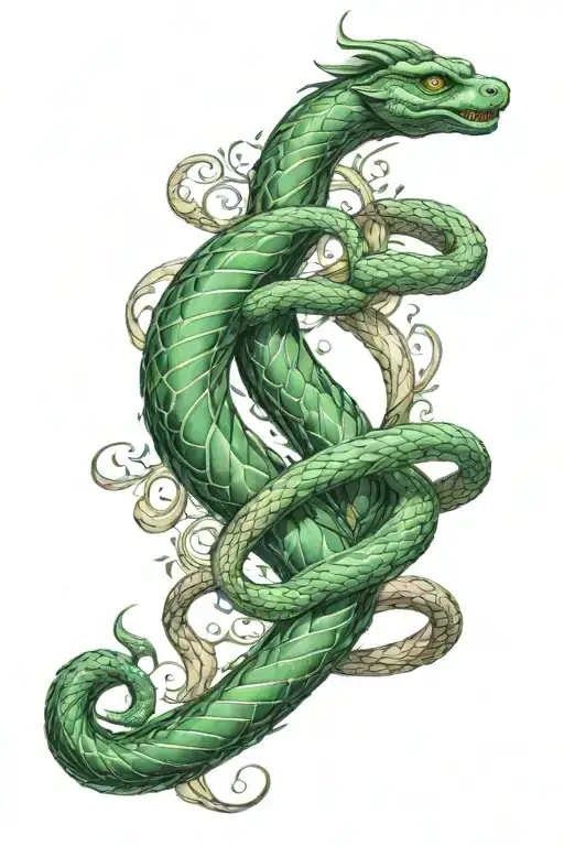 Harry Potter Inspired Tattoo Slytherin No Snakes