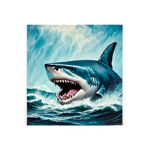 Shark Women Stormy Realism