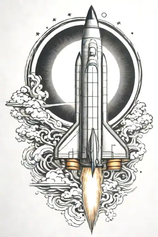 Rocket Ship Blasting