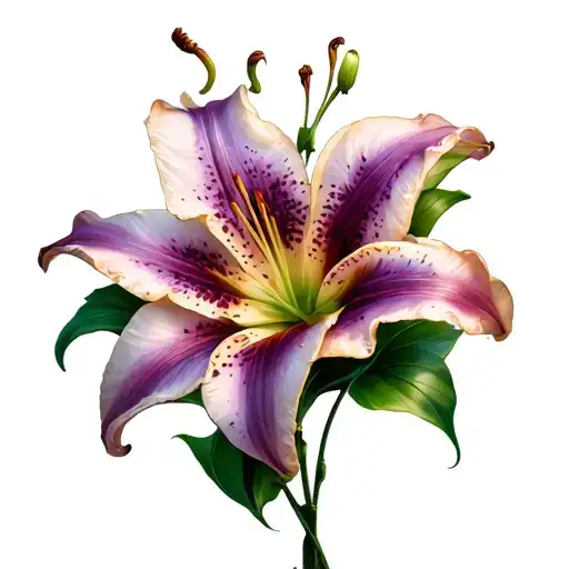 Lilly Flowers With Soft Smooth Shading
