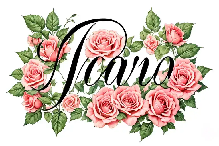 Roses Around The Sides Of A Name