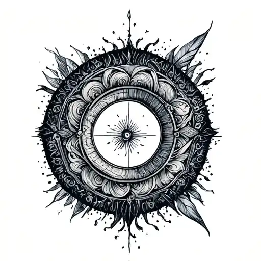 Circular Tattoo Design