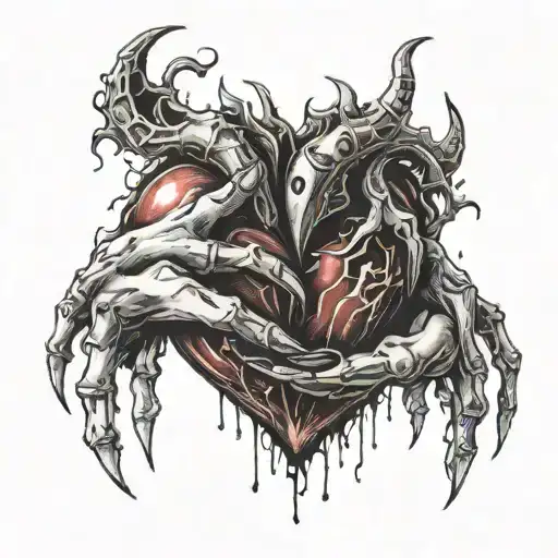 Demon Hands Around Heart