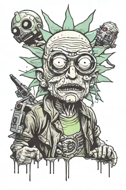 Rick & Morty Mixed With Star Wars Characters