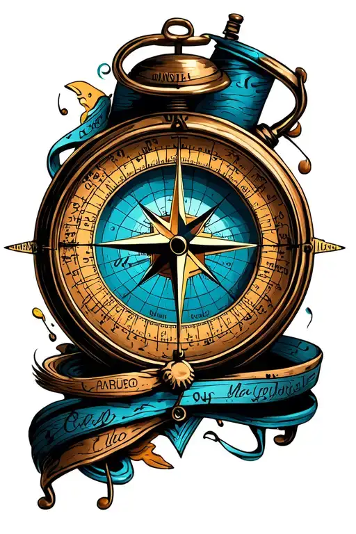 Travel With Compass Surrounded My Music