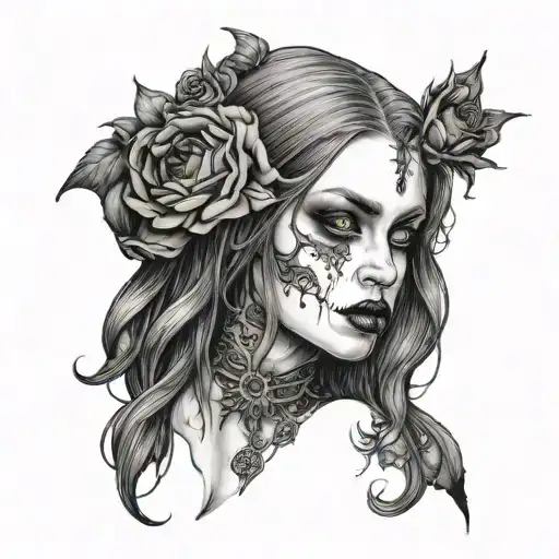 Goth Woman Dark Mysterious Sexy