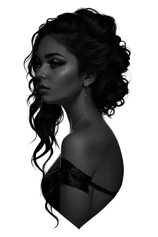 Portrait Of A Caucasian Plus Size Model