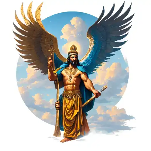 Cyrus Achaemenid And Sky And Powerful