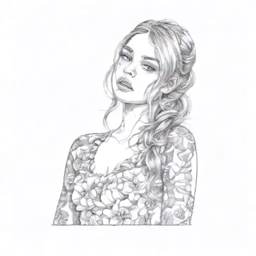 A Girl In A Floral Dress