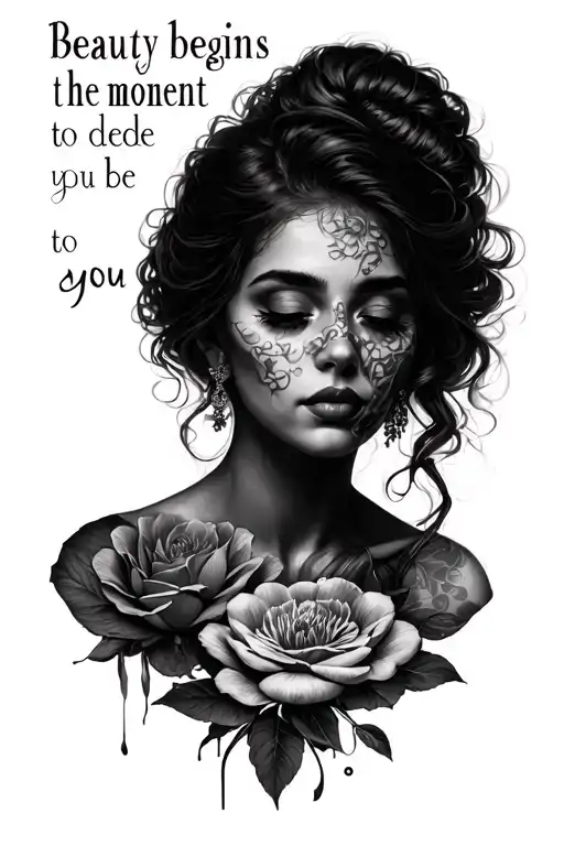 Beauty Begins The Moment You Decede To Be You Self