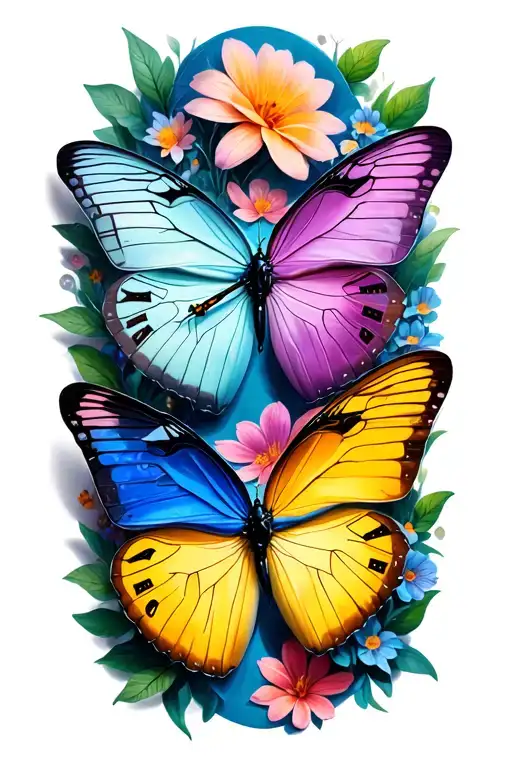 Butter Fly With 2 Clocks