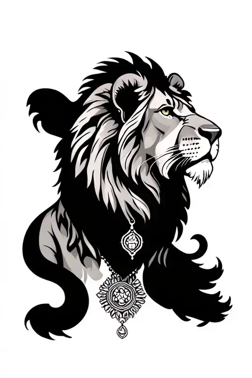 Lion With Necklace
