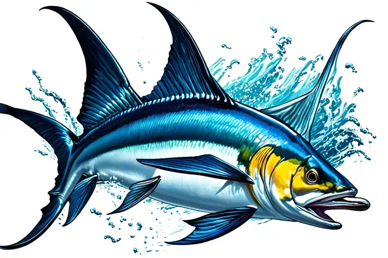 Marlin Leaping