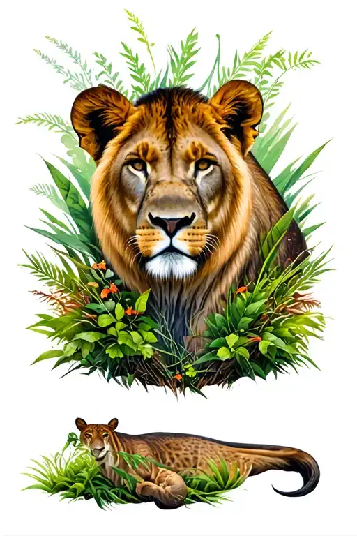 Wild Animals With Vegetation