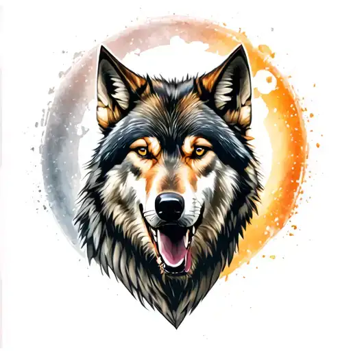 Football Goalkerper And Wolf