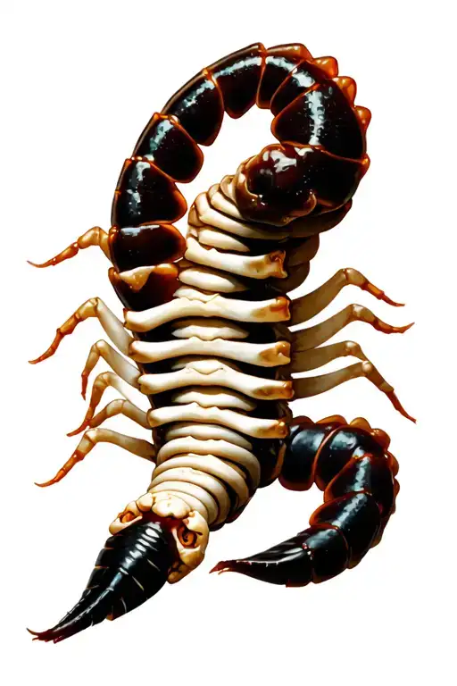 Scolopendra Made Of Bones Wrapped