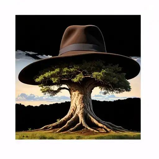 Baobab Tree With A Godfather Hat On Top