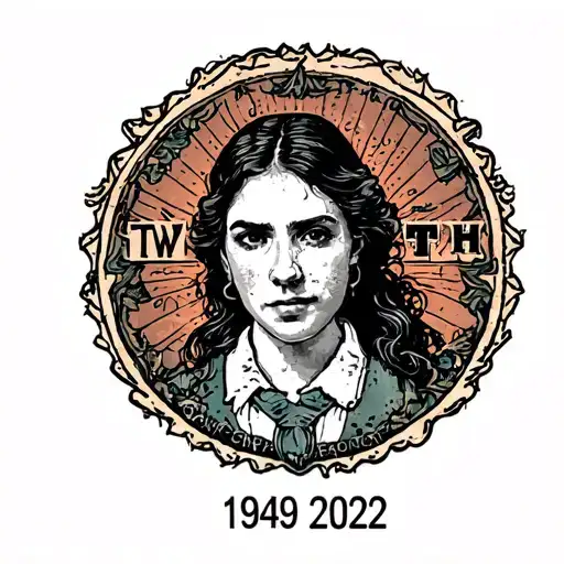 Stamp Tattoo With Twh At The Center And 1949 To 2022 Included