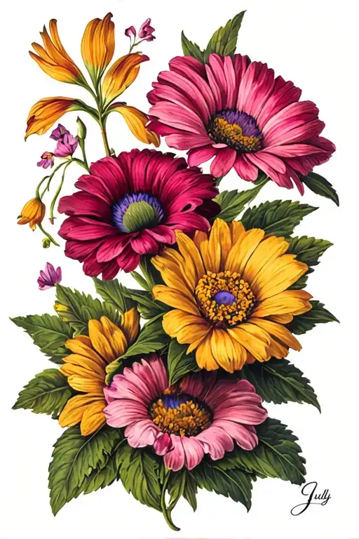July And September Birth Flower