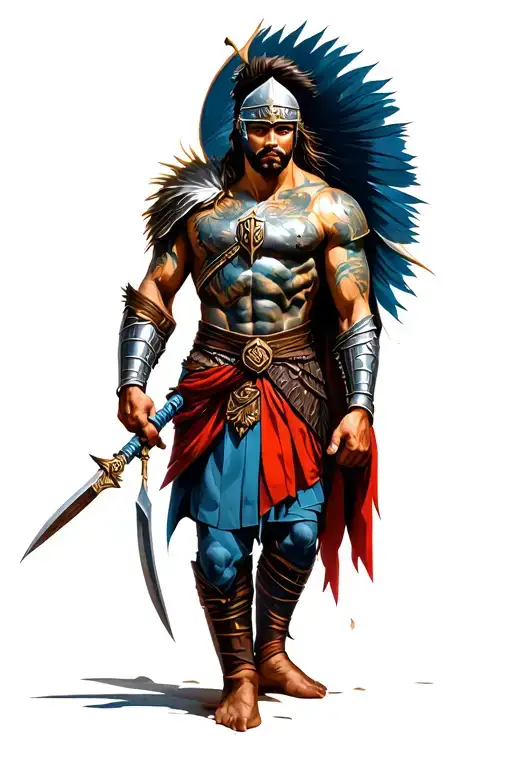 Sparta Warrior Wielding