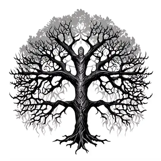 Freya Goddes Sexy Body Symbol Tree