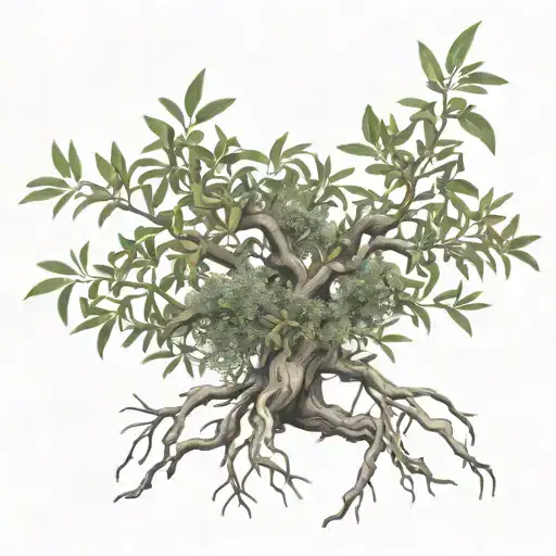 Olive Tree With Roots